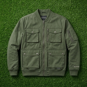 เสื้อแจ็คเก็ตบอมเบอร์สีเขียวมะกอกสำหรับผู้ชาย มีหลายกระเป๋า สไตล์สตรีทแวร์ เสื้อแจ็คเก็ตฤดูหนาวสำหรับผู้ชาย ขายส่งเสื้อแจ็คเก็ตสำหรับผู้ชาย - Product Image 6