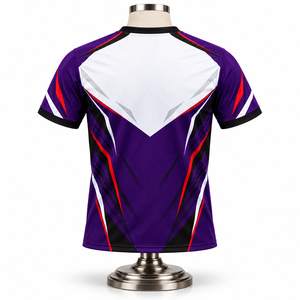 Maillot de badminton élégant avec empiècements contrastés aux épaules, texture de tissu lisse et apparence sportive contemporaine - Product Image 2