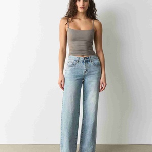 Débardeurs côtelés pour femmes en coton 100% respirant, personnalisables avec logo, style sportif, pour l'hiver et l'été, vente en gros - Product Image 3