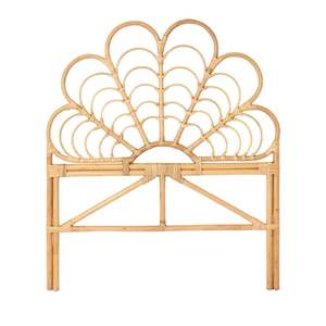 Tête de lit en rotin naturel motif paon pour lit simple, fabriquée au Vietnam, taille personnalisable, pour décoration de chambre à coucher - Product Image 1