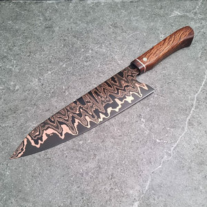 Cuchillo de Cocina de Cobre Damasco, Hecho a Mano, Herramienta Profesional para Preparación de Alimentos, Equipo de Cocina para Restaurantes y Hogares - Product Image 1