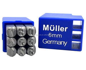 Jeu de poinçons numériques industriels allemands de 5 mm en CR-V (6150) de qualité supérieure YOUNG CYCLE HRC 58-62, 9 pièces, personnalisable, compatible OEM/ODM - Product Image 2