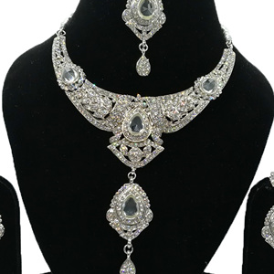 Conjuntos de Collar, Pendientes y Tocado de Novia para Mujer, de Aleación Chapada en Oro con Zirconia, Estilo Vintage, para Boda, Compromiso, Fiesta, Regalo, Joyería de Moda - Product Image 2