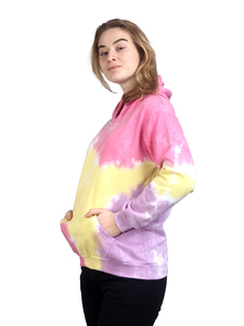 Sudadera con Capucha Tie Dye para Mujer, Estilo Chic, Estampado Pastel, Premium, Ligera, Transpirable, para Uso Diario - Product Image 3