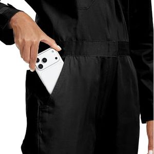 Conjunto de Ropa de Trabajo Unisex, Camisa de Manga Corta y Pantalones de Color Sólido, Viscosa/Poliéster, Transpirable, de Secado Rápido, Ecológico, Estilo Casual de Primavera - Product Image 5