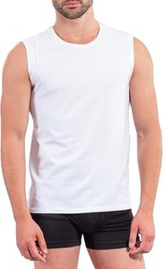 Débardeur blanc de haute qualité en pur coton, col rond, tissu jersey respirant, vente en gros, vêtements d'Inde - Product Image 3