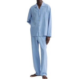 Ensemble de pyjama décontracté pour homme, manches longues, 100% coton, séchage rapide, 160 GSM, étiquette privée ODM OEM - Product Image 6