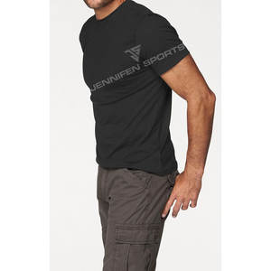 Camiseta de Verano para Hombre, 100% Algodón Jersey, Estampada, de Secado Rápido, Transpirable, Ligera, Informal, Deportiva, para Gimnasio, con Logotipo Personalizado, Manga Corta - Product Image 4