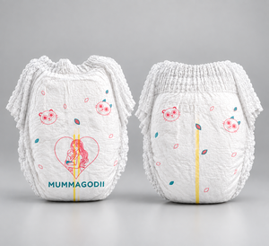 MummaGodi Premium Baby Diapers NB pour bébé nouveau-né, anti-fuites, anti-érythèmes, 100% coton - Product Image 1