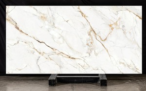 MiyaStone Wholesale 3D Printed Calacatta Gold Quartz Big Slab for High-<b>end</b> Hotel & Villa Project - Product Image 1
