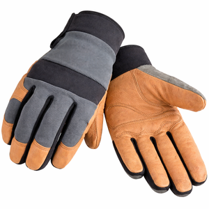 Guantes de Trabajo Acolchados de Cuero con Soporte para Muñeca para Carpintería, Construcción y Manejo de Herramientas Eléctricas, Opción de Logotipo Personalizado - Product Image 1