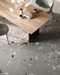 Nouvelle conception, carrelage en porcelaine terrazzo 600x600, haute qualité, antidérapant, antibactérien, pour murs et sols intérieurs, salle de bain, cuisine, escalier, finition mate - Product Image 4