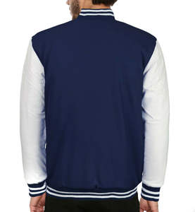 Veste coupe-vent d'hiver personnalisée pour homme avec logo brodé, design universitaire style Letterman, grande taille, tenue de baseball - Product Image 6