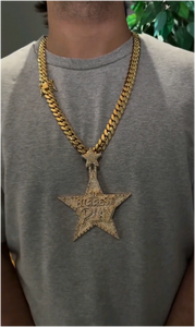 จี้ฮิปฮอปประดับเพชรโมอิสซาไนต์ทรงดาวสั่งทำพิเศษ เงินแท้ 925 ชุบทอง 14K ได้รับการรับรองจาก GRA สำหรับใส่ในงานปาร์ตี้สำหรับทุกเพศ - Product Image 3