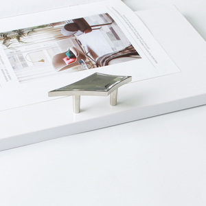 Trending Product Rhombus Aluminum Alloy Cabinet Handle with Acrylic <b>Insert</b> for Kitchen Bedroom Nightstands <b>Drawer</b> Pulls - Product Image 4