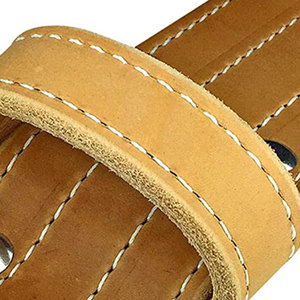 Ceinture d'entraînement réglable en cuir robuste pour hommes et femmes, équipement de musculation de 4 pouces de large avec boucle à double ardillon - Product Image 6