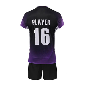 Uniforme de volley-ball unisexe grande taille de qualité supérieure, 100% polyester, sublimation personnalisée, vente en gros, imprimé personnalisé, pas cher - Product Image 2