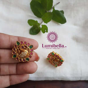 14k Gold Plated Bird Stud Earrings with Zircon Trendy Stainless Steel Jewelry - Product Image 1