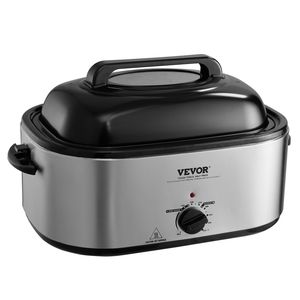 Four à rôtir électrique 26 Qt avec couvercle auto-arpentant 1450W, fonction décongélation et maintien au chaud pour rôtir la dinde, rôtissoire pour usage domestique - Product Image 1