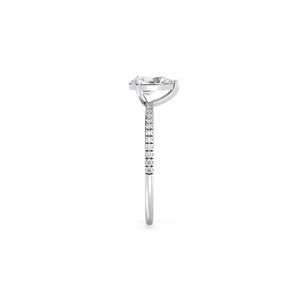 Bague solitaire en diamant de laboratoire certifié REYES IGI CVD HPHT en or massif 14 carats, forme poire, diamant de 1,12 carat, bijoux fins - Product Image 4