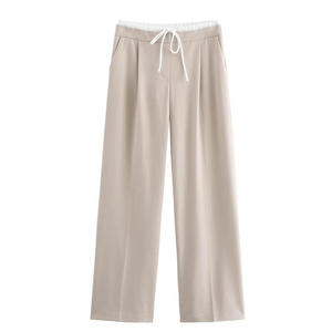 Custom acid wash wide leg <b>sweatpants</b> for streetwear brands <b>women</b> <b>sweatpants</b> baggy pants low MOQ wholesale - Product Image 5