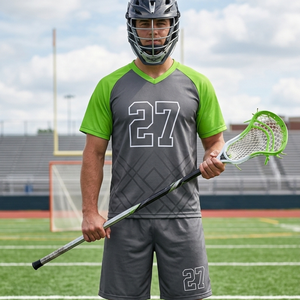 Camiseta de Lacrosse Personalizada Sublimada, Transpirable, de Malla de Poliéster, Unisex para Adultos, sin Mangas, Cuello en V, Antibacteriana, de Secado Rápido - Product Image 2