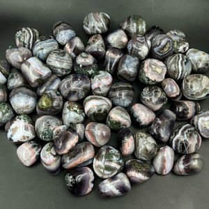 Piedras Rodadas de Amatista Natural y Ágata de Encaje, con Bandas Púrpuras, para Feng Shui, Sanación Religiosa, Cristal de Reiki, Meditación, Marca Chakralume - Product Image 3