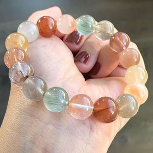 Pulsera de Resina Acrílica Geométrica al por Mayor para Mujer, Brazalete Elástico de Moda Casual con Bloques Artísticos, Joyería de Personalidad - Product Image 1