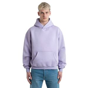 100% coton Logo personnalisé poids lourd Boxy sweat à capuche goutte épaule 500 600GSM hiver Double couche kangourou poche sweats à capuche hommes - Product Image 1