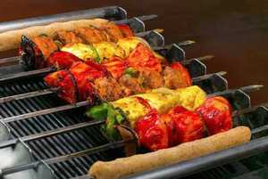 Parrilla Portátil de Carbón con Soporte para Asar al Aire Libre y Barbacoa - Product Image 1