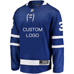 Maillot de hockey sur glace pour équipe de jeunes avec logo brodé personnalisé et sublimation - Product Image 5