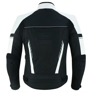 Chaqueta de Motocicleta para Hombre, Impermeable, Cortavientos, de Lona, con Cierre de Cremallera, para Motociclismo, Carreras, Protección - Product Image 3