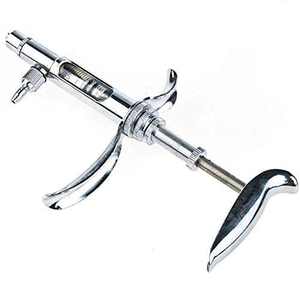 Inyector de Vacunas de Doble Jeringa Continua, Ajustable y Reutilizable, Equipo Veterinario para Ganado Vacuno, Avícola y Porcino, 50 ml, de Pentax - Product Image 3