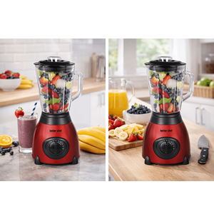 Licuadora de 500 Vatios con Vaso de Vidrio y Base de Acero Inoxidable, Herramienta de Cocina Premium - Product Image 3