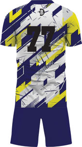 ชุดเสื้อเจอร์ซีย์กีฬาสีเขียวคลาสสิกสำหรับผู้ชาย แบบสั้น ผลิตจากโพลีเอสเตอร์ 100% รุ่นใหม่ล่าสุด ชุดฟุตบอลพร้อมสกรีนโลโก้ตามสั่ง - Product Image 3