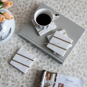 แผ่นรองแก้วชาและกาแฟทรงสี่เหลี่ยม ขนาดเส้นผ่านศูนย์กลาง 300 มม. ทำจากหินอ่อนธรรมชาติ เป็นมิตรต่อสิ่งแวดล้อม รุ่น Casglow Heritage - Product Image 6