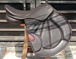 Nueva Silla de Montar Inglesa Profesional de Alta Calidad para Salto, de Cuero Genuino Duradero, Sillas de Montar de Contacto Cercano - Product Image 3