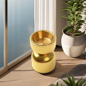 Quemador de Incienso Ecológico de Madera de Pino Dorado de Lujo con Cuenco de Latón, Decoración Elegante para Aromaterapia y Meditación, Incienso Indio - Product Image 1