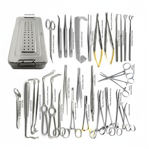 PISSCO Plastic Surgery <b>Instrument</b> Set 32 PCS Reconstructive Surgery Kit Soft Tissue Surgery Kit General Plastic Surgery Set - Product Image 1