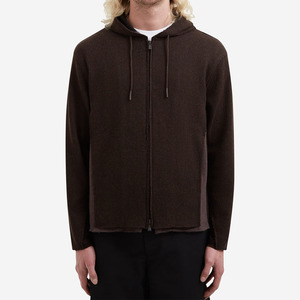 Sudadera con capucha de punto acanalado para hombre, ligera, informal, con cremallera completa, corte regular, ropa exterior informal, fabricación OEM/ODM - Product Image 1