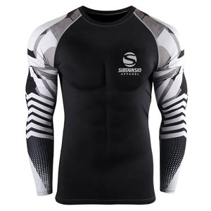 Camiseta de Protección UV para Hombre, Manga Corta, para Boxeo, Artes Marciales, Grappling, Muay Thai, Entrenamiento, Natación, Surf - Product Image 1