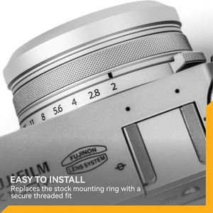 NC UV (Silver Frame), <b>Camera</b> Lens <b>Protector</b> Filter for Fujifilm X100 Series (X100, X100S, X100F, X100T, X100V, X100VI) - Product Image 6