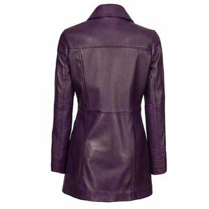 Abrigo de Cuero Largo a la Moda para Mujer, con Logotipo Personalizado, Resistente al Viento, Impermeable y Transpirable, Tendencia de Invierno - Product Image 5