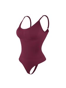 Nouveau Body Sculptant Femme Sans Couture, Effet Ventre Plat et Rehaussement des Hanches, en Tissu Respirant, avec Bretelles Triangulaires Élastiques - Product Image 5