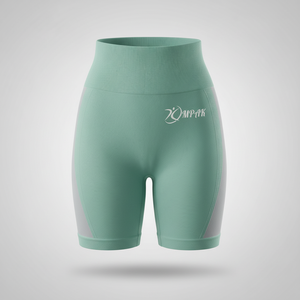 Shorts de sport taille haute respirants pour femme, style streetwear, pour yoga, cyclisme, fitness, entraînement athlétique, effet push-up, sans couture - Product Image 1