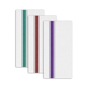 Paño de cocina a rayas blancas y verdes, paño de limpieza para promoción de marca, paño de cocina de secado rápido, suave y de calidad para el hogar. - Product Image 6