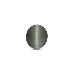 Natural Sky Blue Catseye 3.85 Carat Oval Cabochon Loose Gemstone for Fine Jewelry - Product Image 1