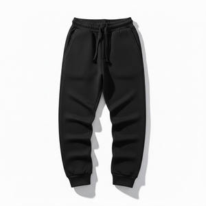 Pantalon de jogging en molleton pour homme avec logo personnalisé, coton et polyester, anti-rétrécissement, respirant, fermeture à cordon, décontracté, pour l'hiver - Product Image 3