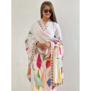 Ensemble de costume élégant pour femme DHK, imprimé numérique blanc, taille L, pour les fêtes - Product Image 4