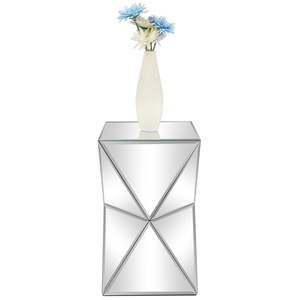 Table de chevet argentée de panneau de densité de FCH avec la conception irrégulière reflétée - Product Image 4